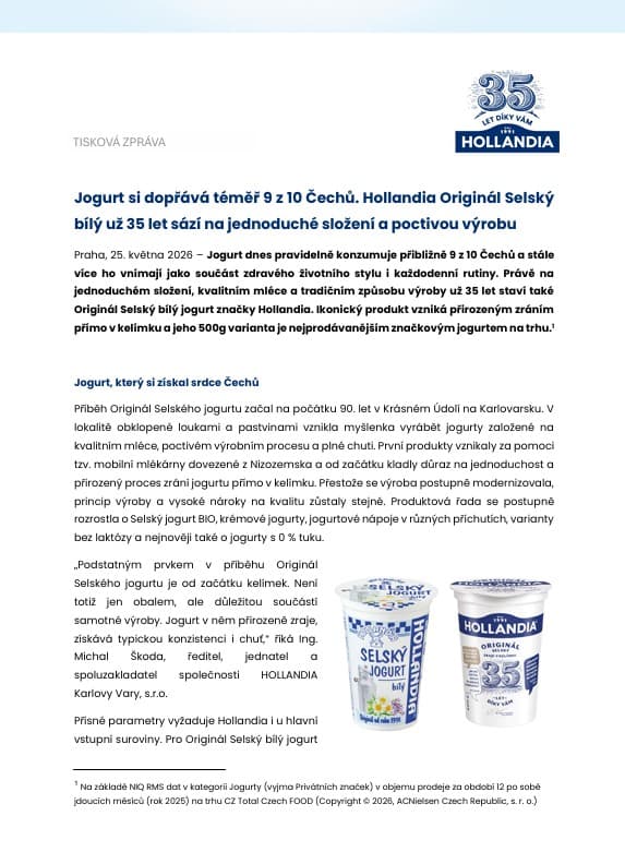 download item - Jogurt si dopřává téměř 9 z 10 Čechů