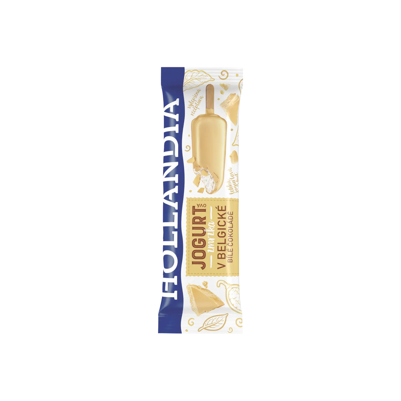 ICE LOLLY IN WHITE BELGIAN CHOCOLATE